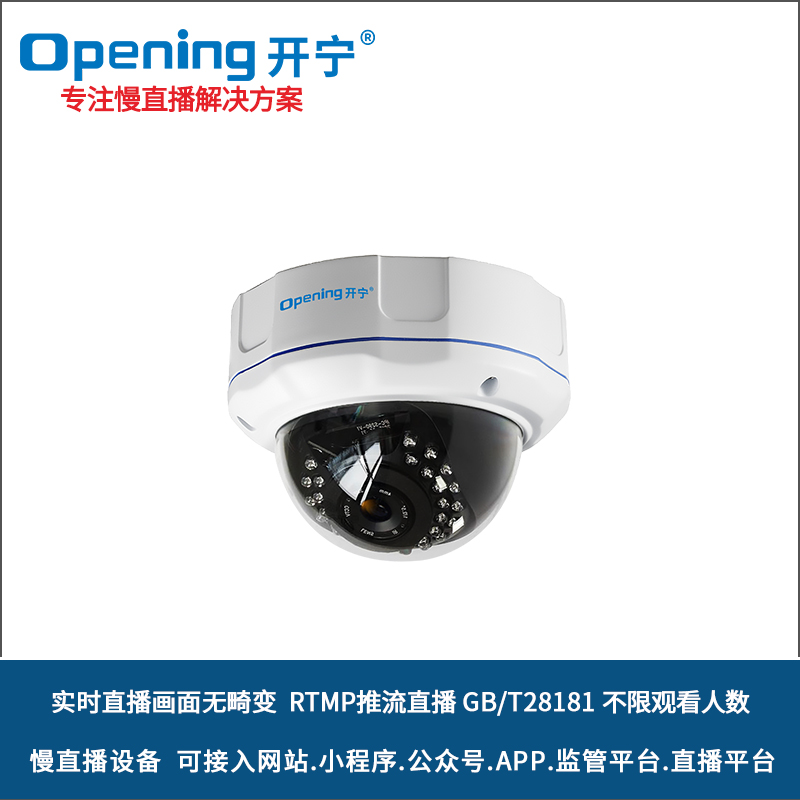 無畸變高清慢直播防暴半球攝像機(jī) 