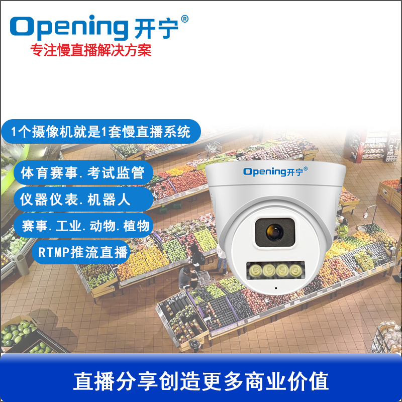 無畸變慢直播半球攝像機